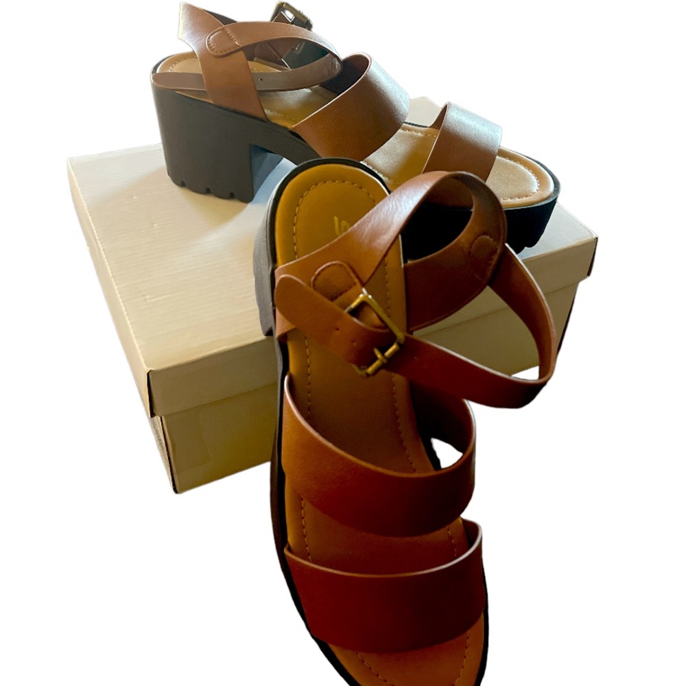Brand new block heel sandals